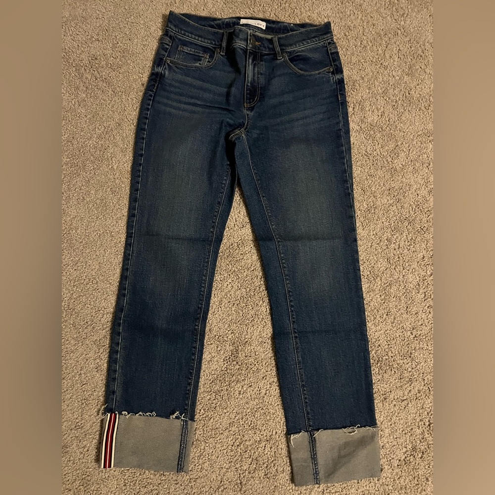 Straight denim jeans